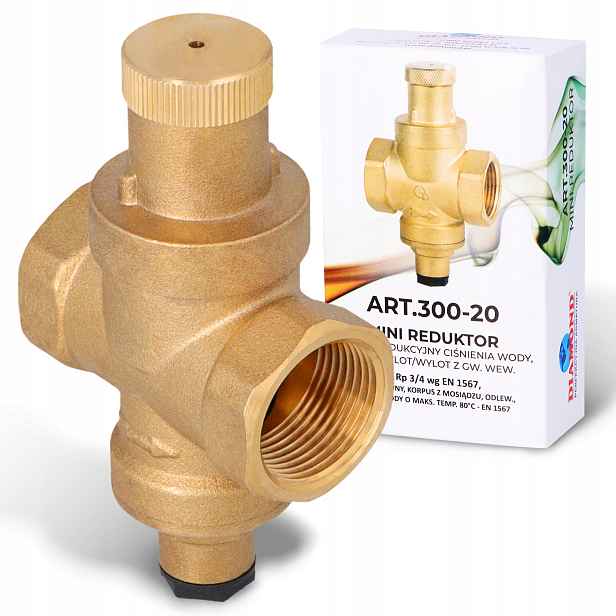 Reduktor Tlaku Vody 3/4'' Gw Mosazný redukční ventil DN20 Mini Nj-p