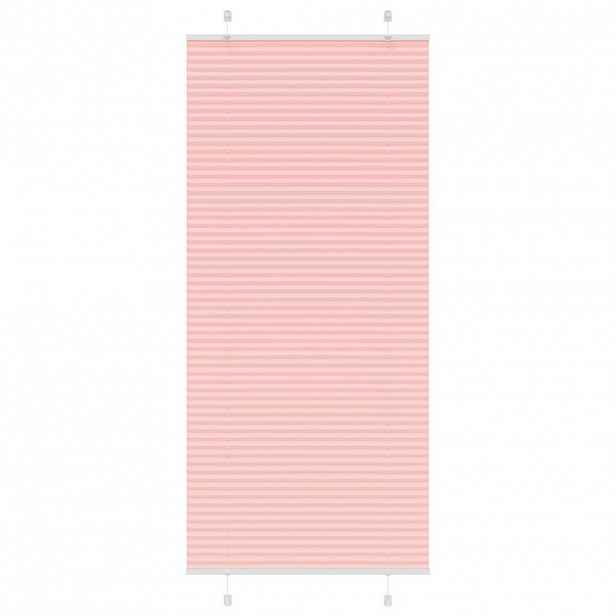 vidaXL Plisovaná roleta růžová 95x200 cm Šířka látky 94,4 cm Polyester