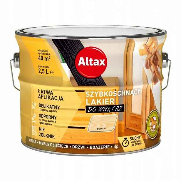Altax Rychleschnoucí Interiérový Lak 2,5 L Polomatný