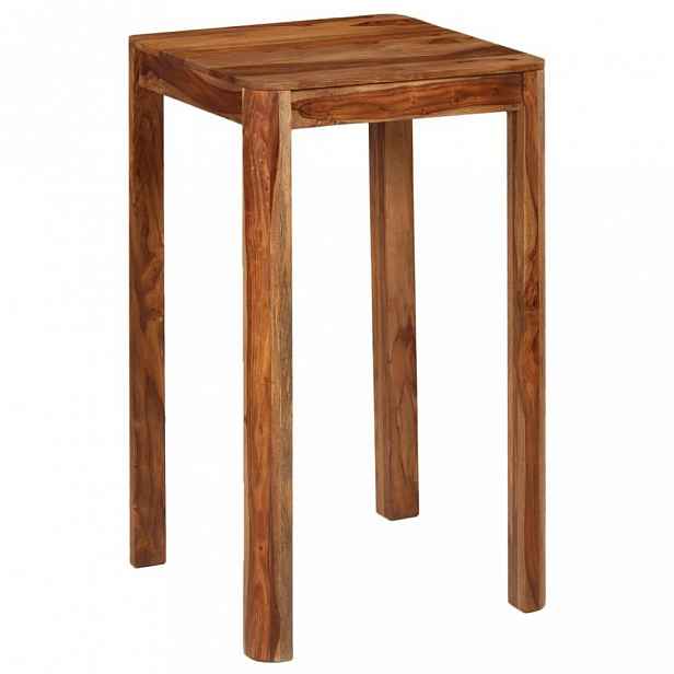 Barový stůl hnědá sheesham 60x60x107 cm