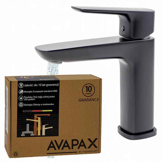 Černá stojánková umyvadlová baterie Baterie do koupelny pro umyvadlo Eco Avapax