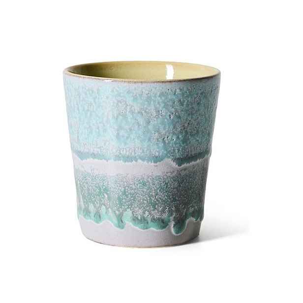 Kameninový hrnek  na kávu 70s Ozon – 7,5*7,5*8 cm / 230ml HKLIVING