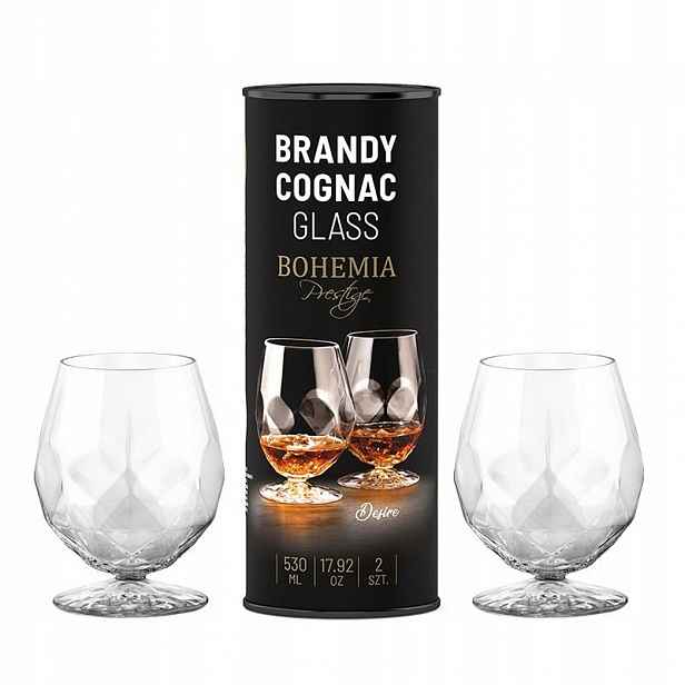 Sada sklenice na brandy a koňaky Bohemia Prestige Desire 530 ml