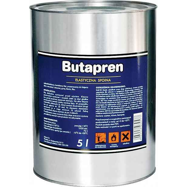 Univerzální Lepidlo Butapren Elastické Na Gumu Z Plsti Kůže 5 L Titan