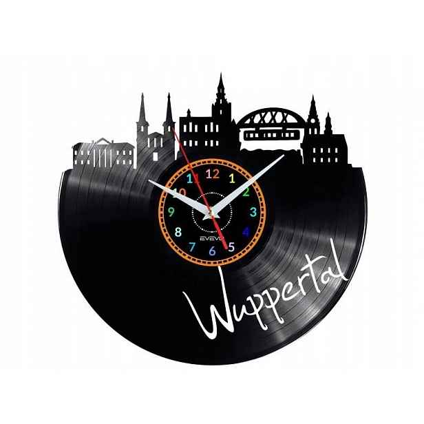 Wuppertal Dárek Originální dekorace do domu Hodiny z vinylové desky