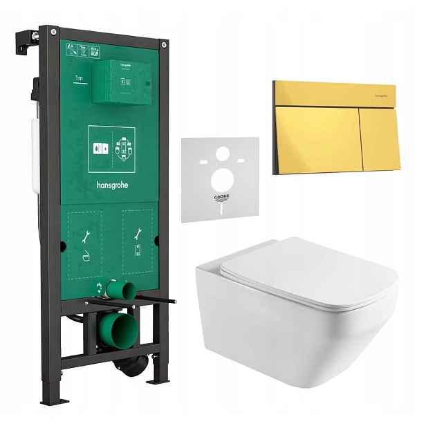 7v1 Wc Set Stelaz Hansgrohe iFrame Wc Mísa Imprese Tornado+tlačítko