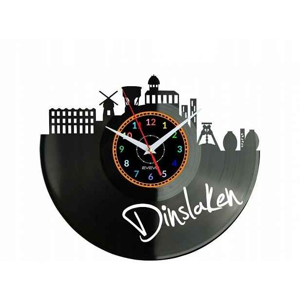 Dinslaken Dárek Originální dekorace do domu Hodiny z vinylové desky