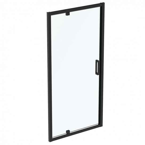Ideal Standard Connect 2 - Pivotové sprchové dveře 90 cm, černá/čiré sklo K9270V3