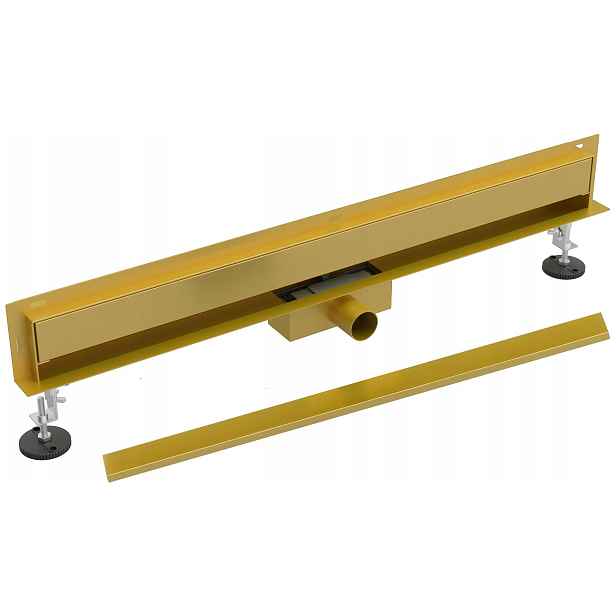 Lineární Odtok Boční Nástěnný Odtok 100 cm Zlatý