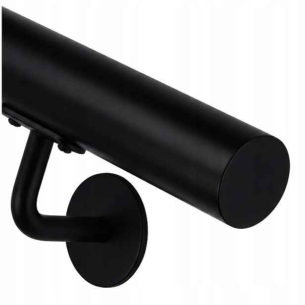 Stěnové zábradlí Schodišťové Černé 110 cm Nerezová ocel fi 42 mm Loft M8