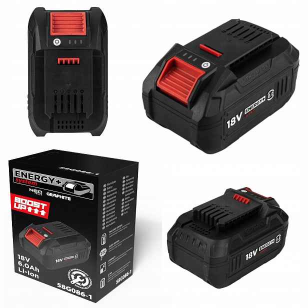 Graphite Akumulátor Energy+ 18V Li-ion 6.0AH Boost Up 58G086-1