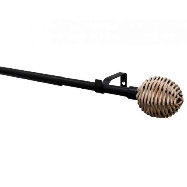Garnýž Theta 200-350 cm, černá matná