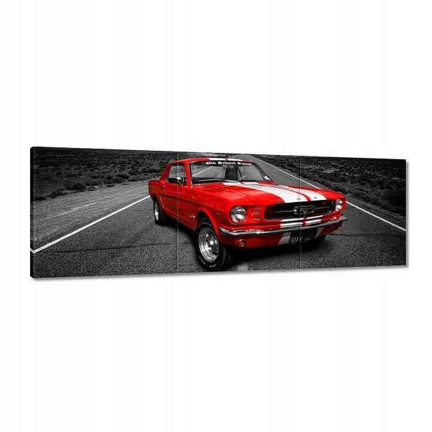 Obrazy 150x50 Červený Ford Mustang