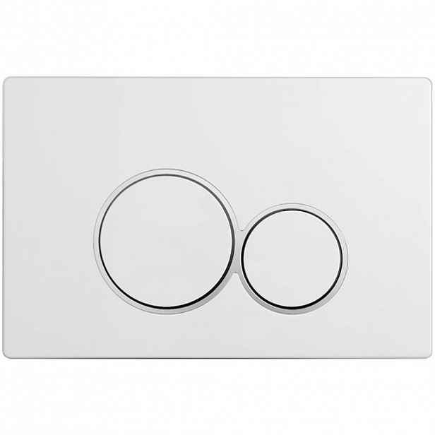 Ovládací tlačítko splachování Duo k WC modulu Profi - ABS - bílá