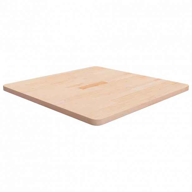 vidaXL Čtvercová stolní deska 70x70x2,5 cm masivní dub bez úprav