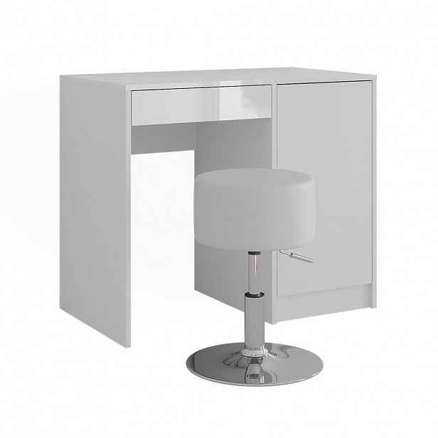 Vicco TOALETNÍ STOLEK Sherry Bílá/bílý vysoký lesk 89.8 cm s stoličkou