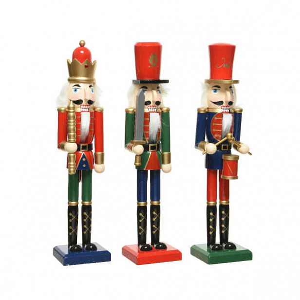 Figurka voják louskáček dřevo mix 38cm