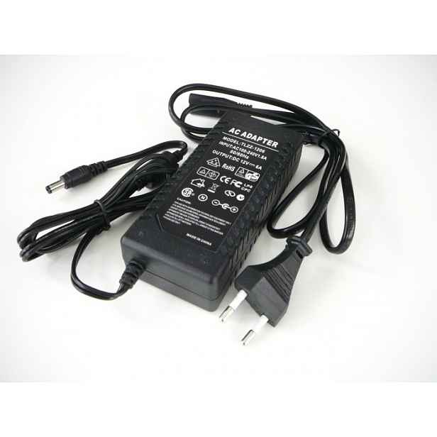 LED zdroj 12V 72W zásuvkový