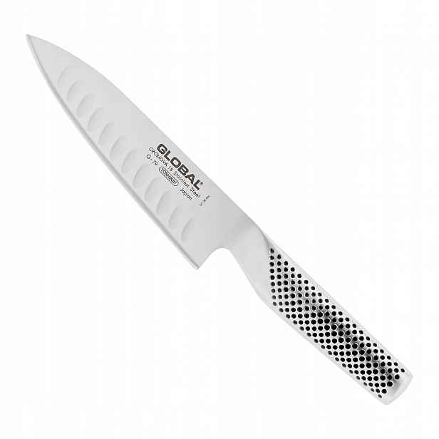 Nůž šéfkuchaře s drážkami 16 cm Global G-79