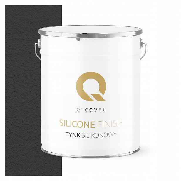 Silikonová Fasádní Omítka Černá F268 7 Kg Beránek Granulace 3.0 mm