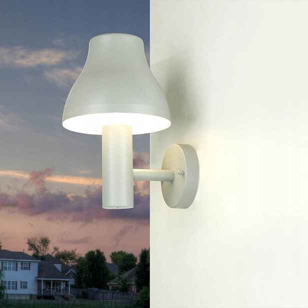 Venkovní nástěnné Led svítidlo 7W IP44 680lm 3000K Stříbrná Fasádní lampa