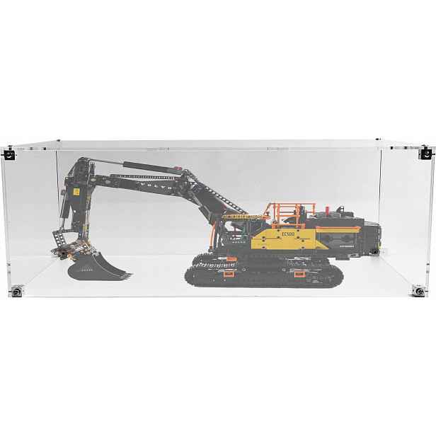 Vitrína Drewlandia pro stavebnici Lego 42215 – Bagr Volvo EC500