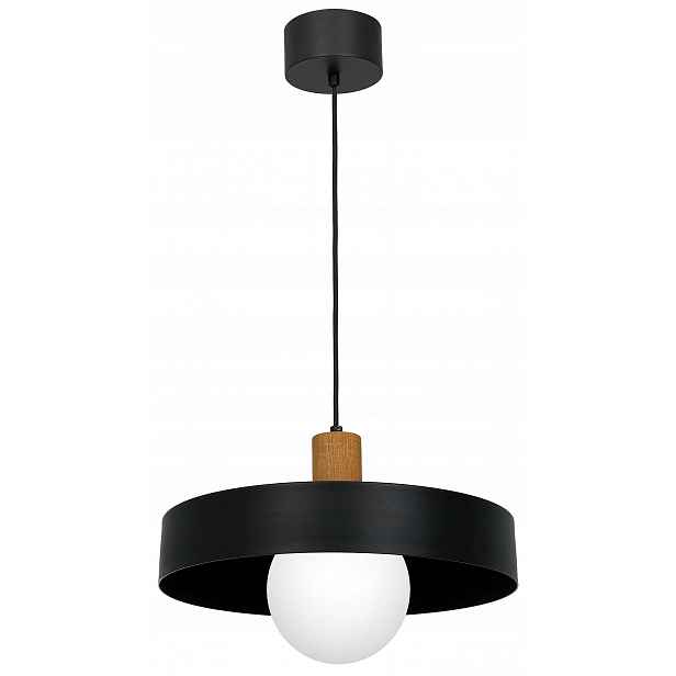 Závěsná lampa Canan Černá Hnědá elegance v industriálním stylu