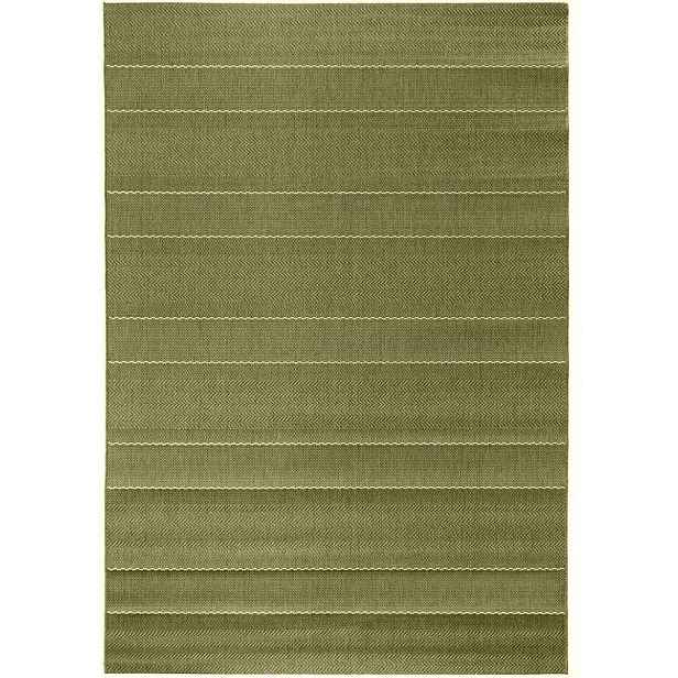 Zelený koberec typu sisal, plochý na terasu, vnější vnitřní 200x290