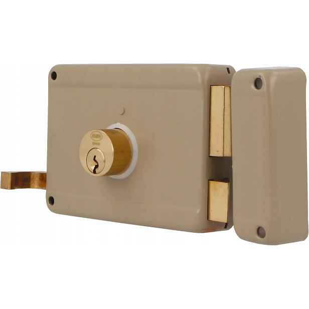 Amig Mod. 78 Levý zámek s pákou 120 x 85 mm Ocelový béžový