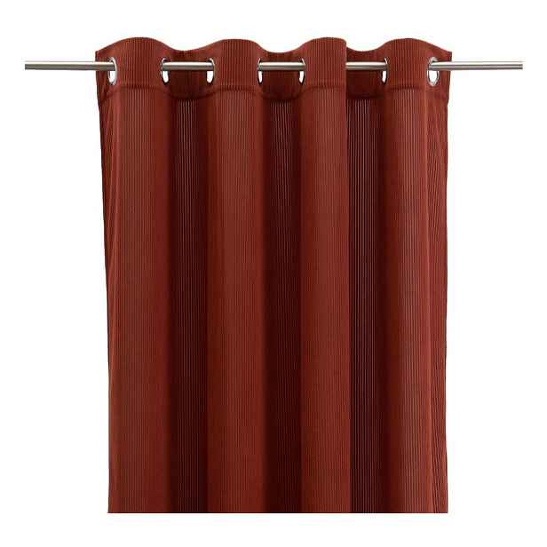 V terakotové barvě manšestrový závěs 140x260 cm Merely – Casa Selección