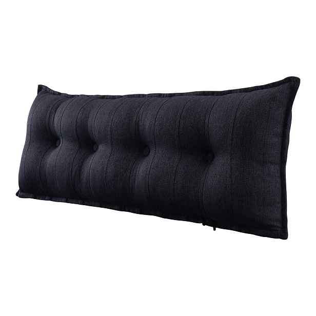 Vercart ZÁDOVÝ POLŠTÁŘ vzhled lnu Antracitová 120 cm