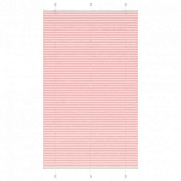 vidaXL Plisovaná roleta růžová 115x200cm Šířka látky 114,4cm Polyester