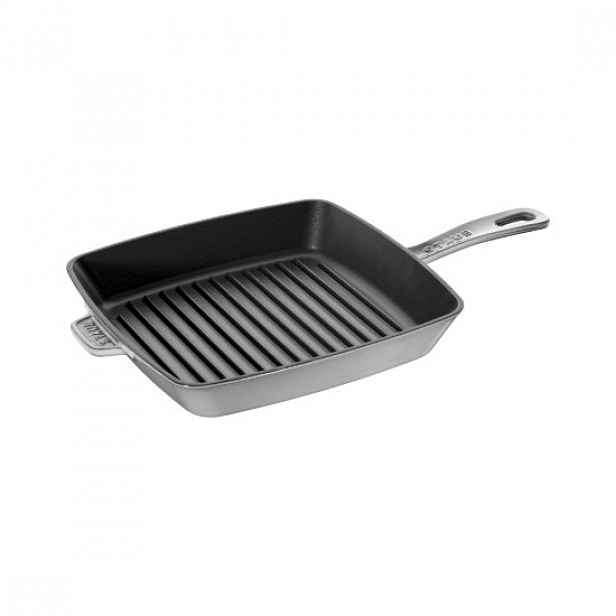 Čtvercová grilovací pánev, litinová, 26 cm, Graphite Grey - Staub