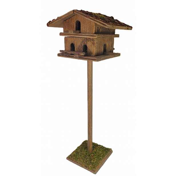 Dřevěný holubník na zdobení betlémů Božon výška 23 cm, pro figurky 15-18 cm