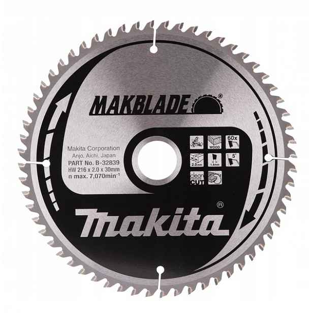 Makita B-32839 Řezací Kotouč Makblade 216x30 mm 60Z