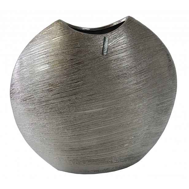 Váza Modern 36 cm, stříbrná