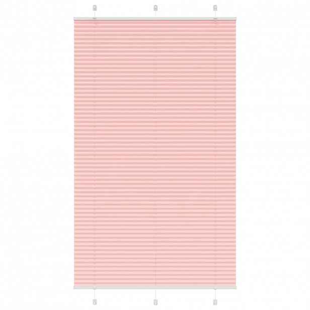 vidaXL Plisovaná roleta růžová 120x200cm Šířka látky 119,4cm Polyester