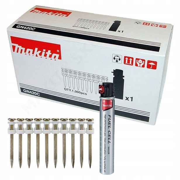 Hřebíky do betonu Makita 2,6 mm x 25 mm 1000 ks s plynem