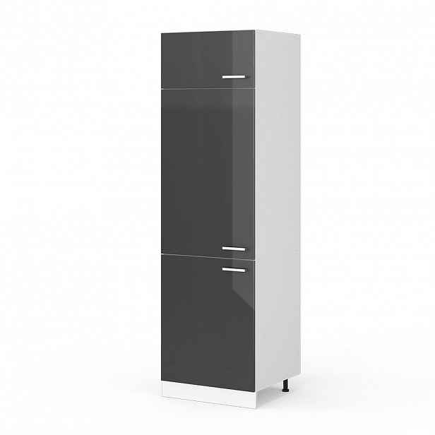 Vicco UNIVERZÁLNÍ SPÍŽNÍ SKŘÍŇKA R-Line Antracitový vysoký lesk 60 cm s dvířky