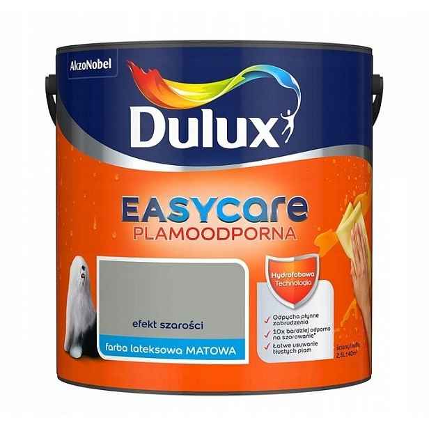 Dulux EasyCare barva Efekt šedé matové barvy 2,5L