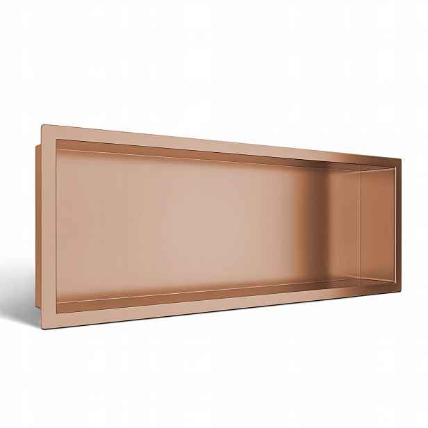 Nástěnná police Wall-box One Měděná 60x20x10 cm Balneo