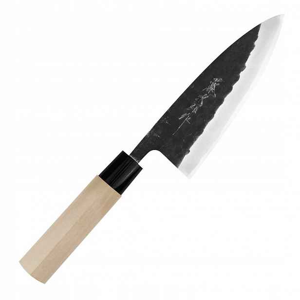 Nůž Deba Tojiro Shirogami 2 Black Hammered 16.5 cm ocel