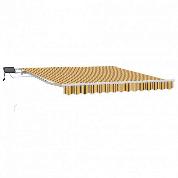vidaXL Stahovací markýza Vícebarevný 300 x 250 cm Látka a hliník
