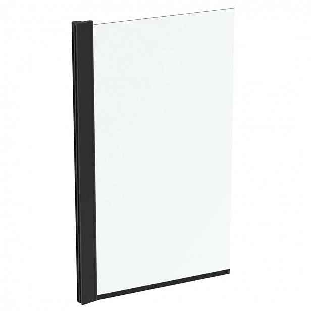 Ideal Standard Connect 2 - Vanová zástěna 80x140 cm, černá/čiré sklo T9923V3