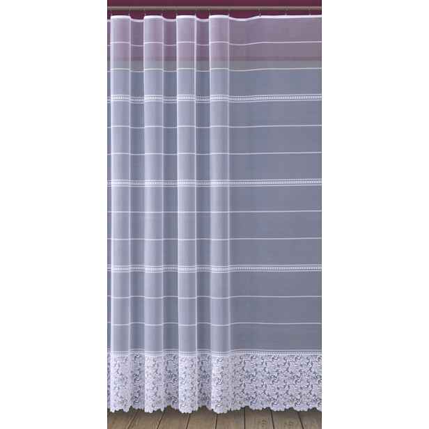 Mg Záclona žakár 618/370 Bílá 250X250 cm Hotová S Páskou M