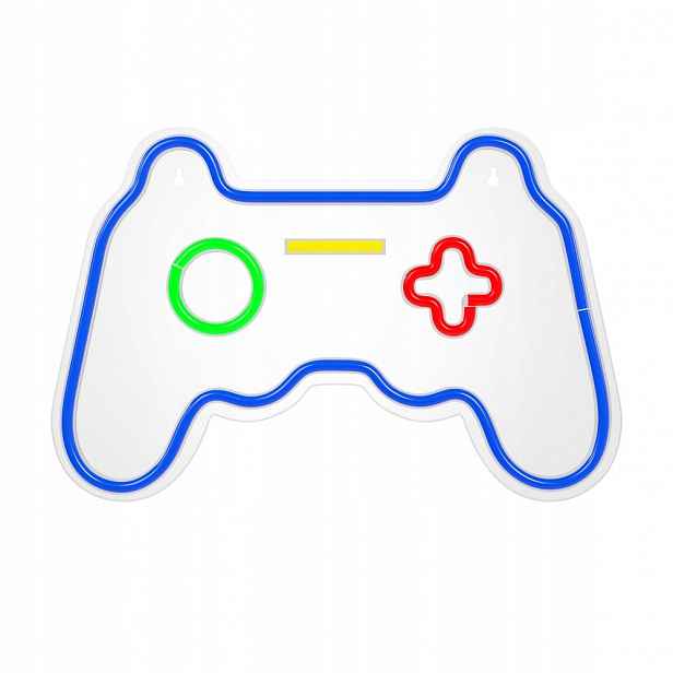 Neon Plexi Led Gamepad multicolor Forever Light do pokoje fanouška her