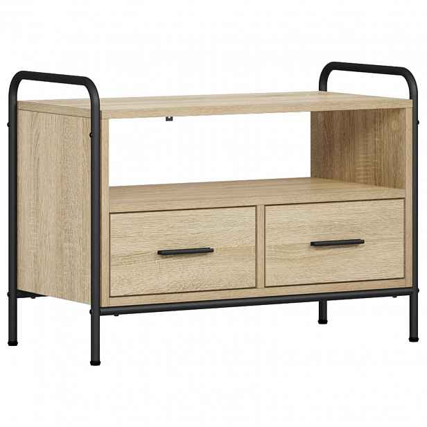 vidaXL Televizní skříň 67,5 x 33 x 50 cm Dub sonoma Kompozitní dřevo
