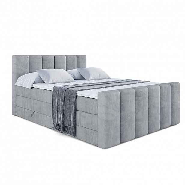 ALTDECOR POSTEL boxspring BOXI1-Z KING – 140x200 – H3/H4 – šedá