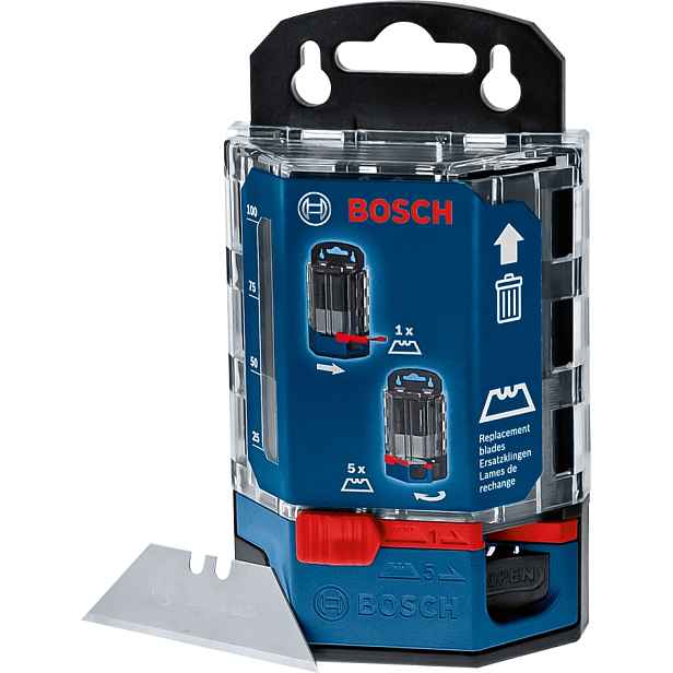 Sada 50 náhradních lichoběžníkových čepelí Bosch 10 ks