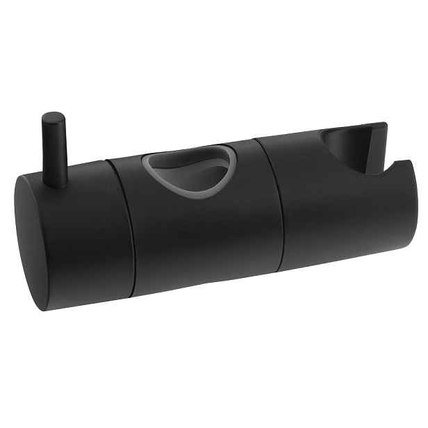 Sapho Držák pro sprchovou tyč 23mm, ABS/černá mat